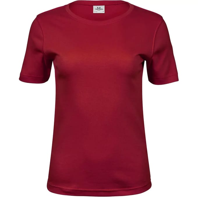 Tee Jays - Dames Interlock T-shirt - Red maat S