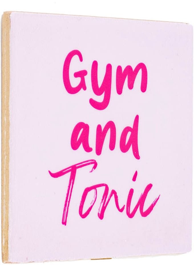 HomeBound by KY | Tegeltje - Gym and tonic | tegeltje