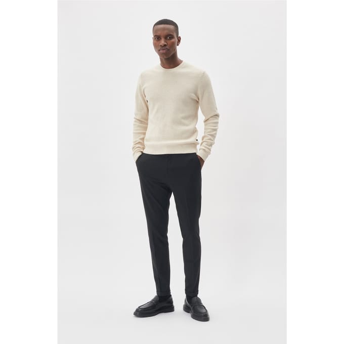 Gebreide pullover met ronde hals, model 'lagoon'