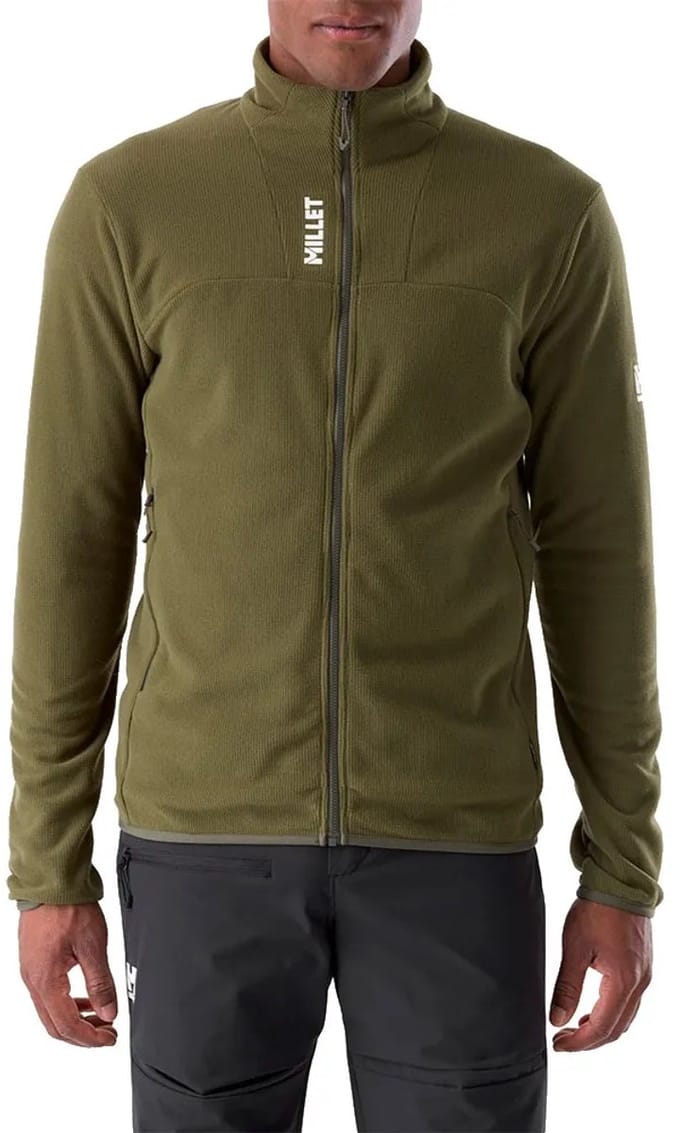 Millet Ubic Lightgrid Fleece Met Volledige Rits Groen M Man