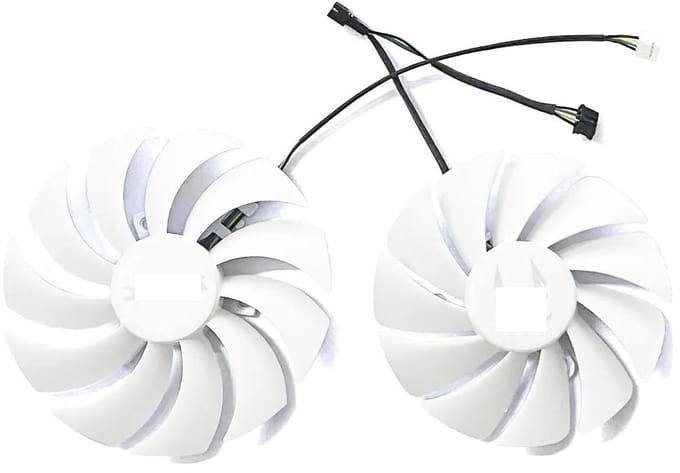 Grafische kaart ventilator - PC koeler - Computer koeling - Efficiënte warmteafvoer - 100/88 mm - Zwart