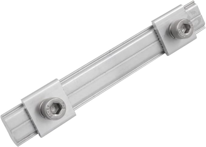 Profiel Aluminium Koppeling - Verbindingsstuk Profiel - Constructie Bouw - Specifiek Voor Eolo 1 - 10x5x5 cm