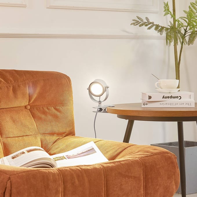 Lindby - Klemlamp - 1licht - IJzer, kunststof - H: 10 cm - GX53 - wit mat