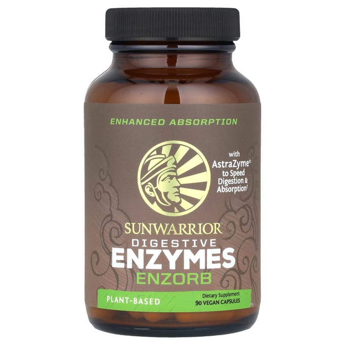 Sunwarrior, Enzymes Digestives, Enzorb, 90 Gélules Végétales
