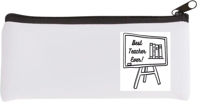 Akyol - best teacher ever Etui - Juf - meester - juf en meester - 20 bij 9 cm