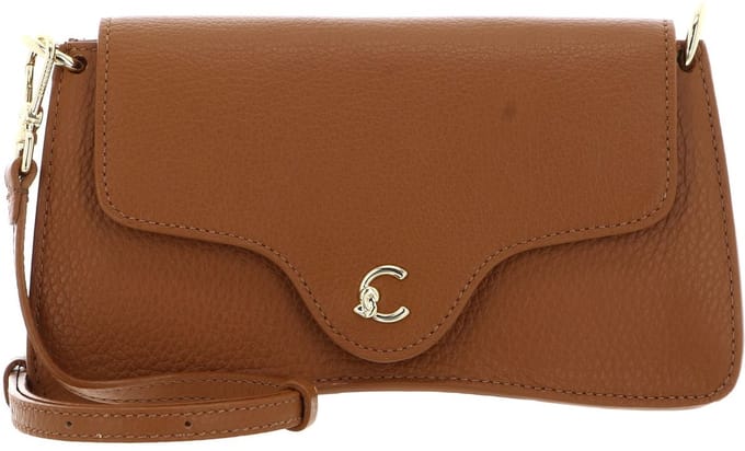 COCCINELLE Leren Schoudertas Koppeling C-Me Hi-Tech Crossbody Bag Cuir Bruine