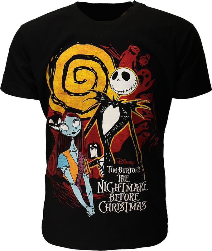 Disney Tim Burton’s The Nightmare Before Christmas T-Shirt - Officiële Merchandise - M