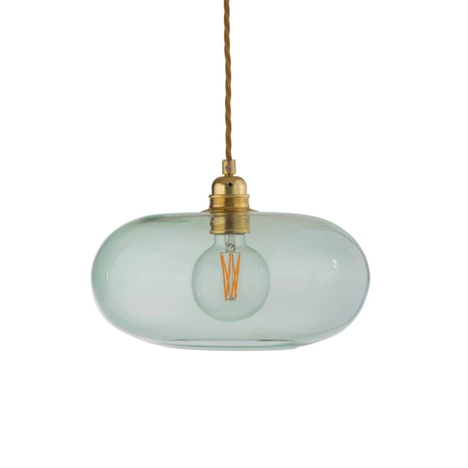 EBB & FLOW hanglamp Horizon, groen, glas, Ø 29 cm