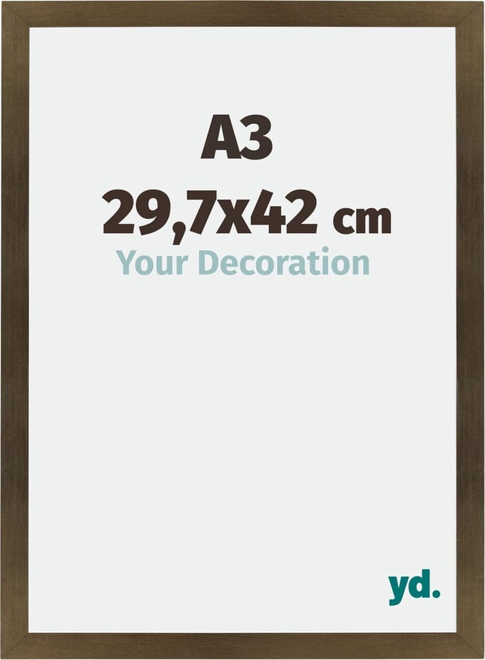 Your Decoration - Fotolijst A3 29,7x42 cm - MDF - Brons Decor - Mura