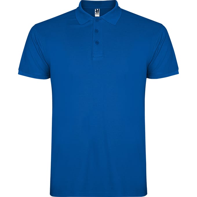 Roly Heren Ster Poloshirt (Koningsblauw)