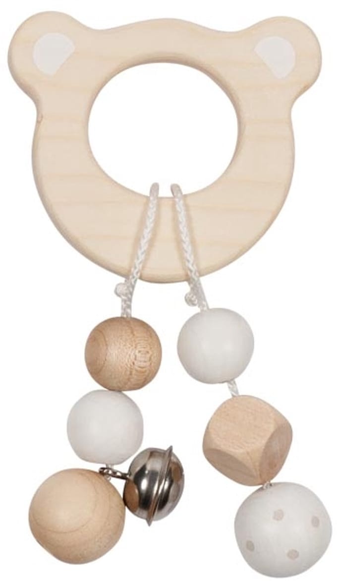 Goki Baby Bijtring: BEER H12cm, hout
