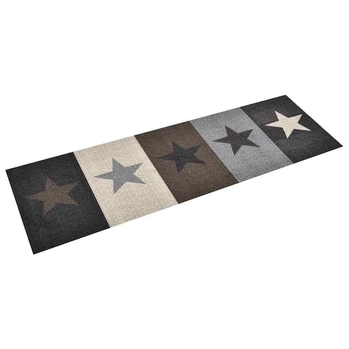 vidaXL - Keukenmat - wasbaar - Star - 45x150 - cm