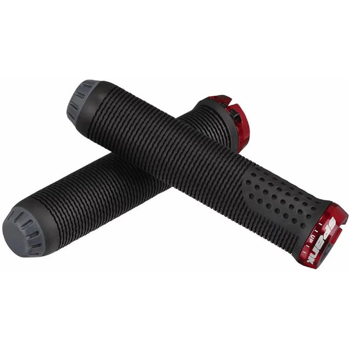 Spank Spike 30 Lock-On Handvaten, zwart/rood