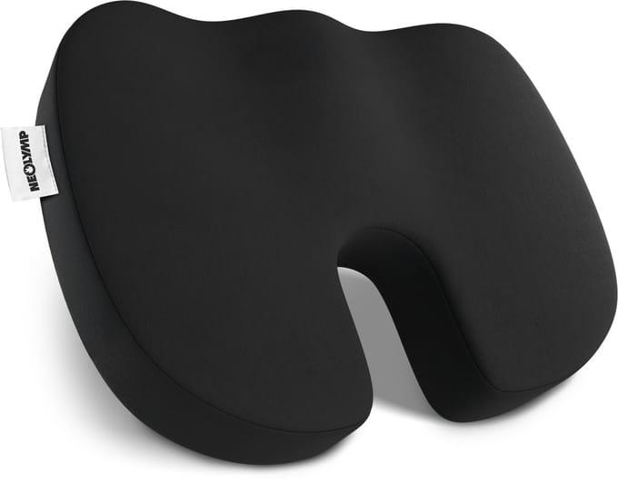 NEOLYMP Orthopedisch zitkussen Memory Foam – Staartbeenontlasting – Medium
