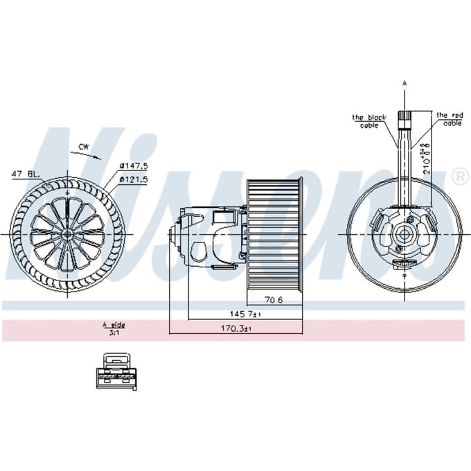 Binnenventilator NISSENS 87242