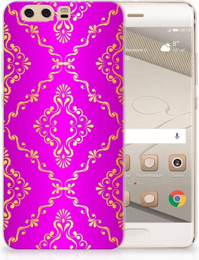 Siliconen Hoesje Huawei P10 Plus Barok Roze