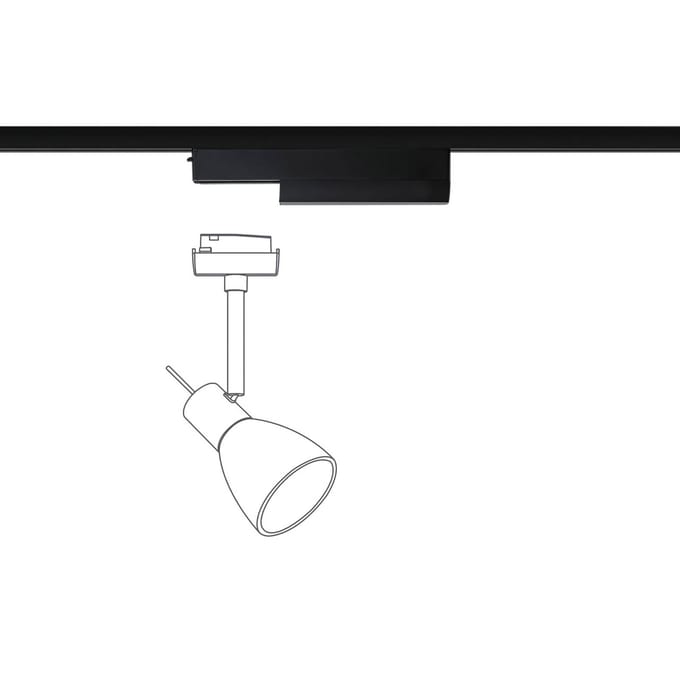 Paulmann ZB Adapter 95524 230V-railsysteemcomponenten Spotadapter (appgestuurd) Zwart (mat)