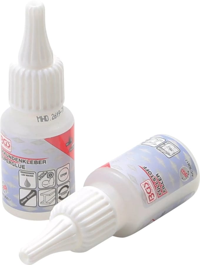 BGS Lijmreparatieset - 2C lasnaad - industrielijm 20 g / granulaat 20 g
