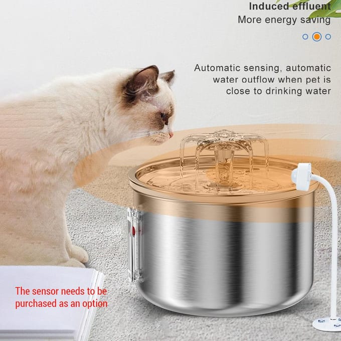 Kattenfontein Gemaakt van ultrastille drinkfontein voor katten US Plug white