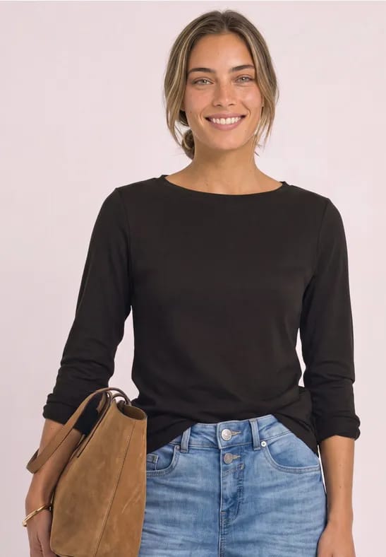 Longsleeve met boothals