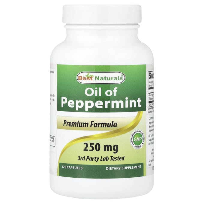 Best Naturals, Pepermuntolie, 250 mg, 120 Capsules