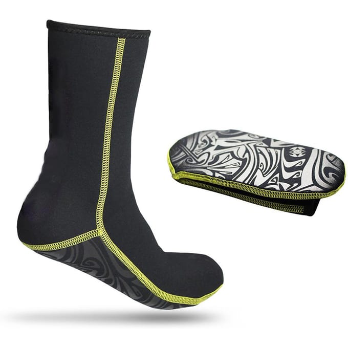SLINX 3mm Neopreen Duiksokken Surfsok Snorkelsok Watersportuitrusting (XL) black