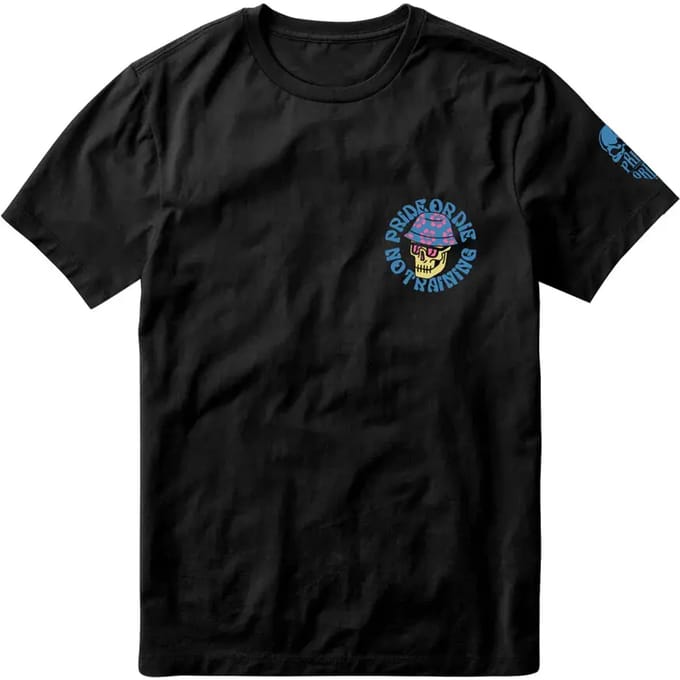 PRIDEorDiE NO TRAINING V.2 T-Shirt Katoen Zwart - S