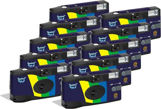 GTPHOTO Compacte Camera Realishot Flash 27 Opnames – Set van 10