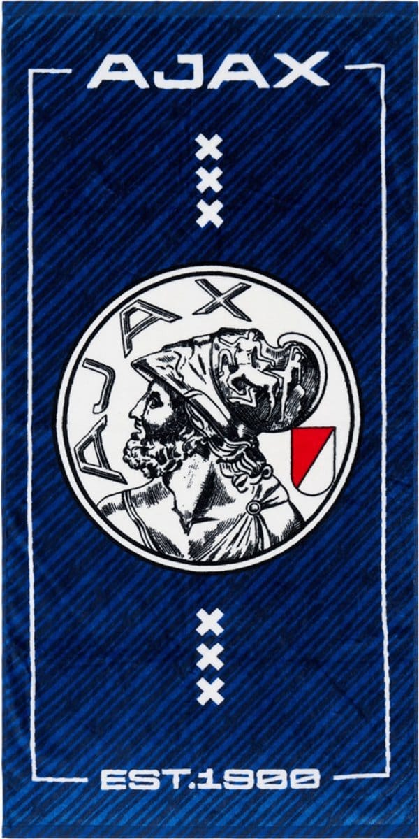 Ajax-handdoek navy 50x100 cm