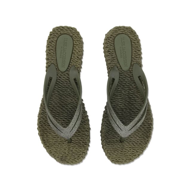 Ilse Jacobsen Cheerful Slippers Donkergroen Cheerful13