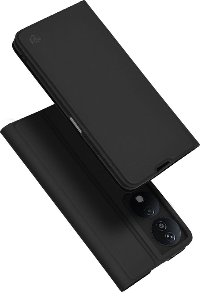 Hoesje geschikt voor HONOR 90 Smart/X7b - Techsuit Magskin Book Wallet Case - Zwart
