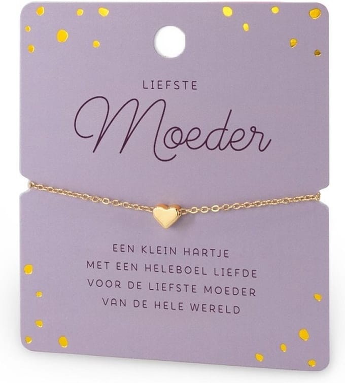 Armband - Hartje - Liefste moeder - Moederdag - kado