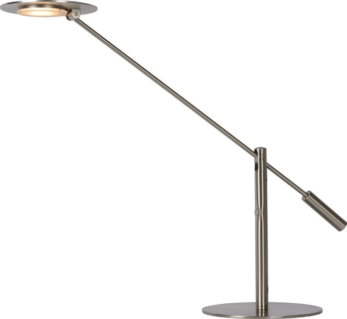 Lucide ANSELMO - Bureaulamp - LED Dimbaar - 1x9W 3000K - Mat chroom