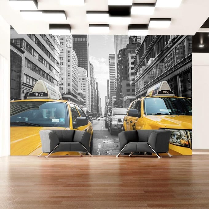 Fotobehang - New York taxi.