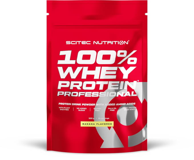 Protein Poeder - 100% Whey Protein Professional - 500g - Scitec Nutrition - Banaan