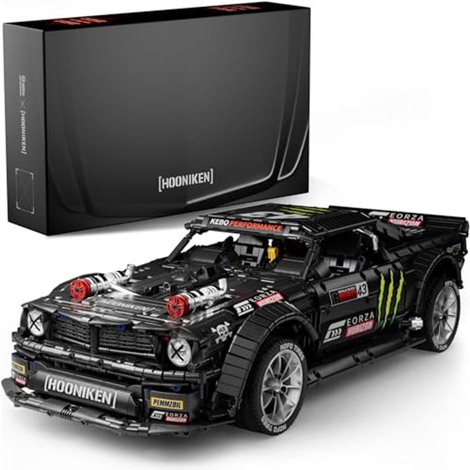 Technische Bouwblokken - Automodel Set - Model Bouwen - 3141 Stukjes - 1:8 Schaal - Zwart