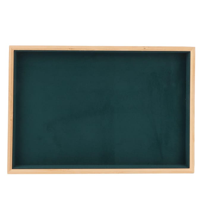 Houten Sieradenbak Klassiek Elegant Krasbestendig Multifunctioneel Sieradendisplay Bakken voor Oorbellen groen
