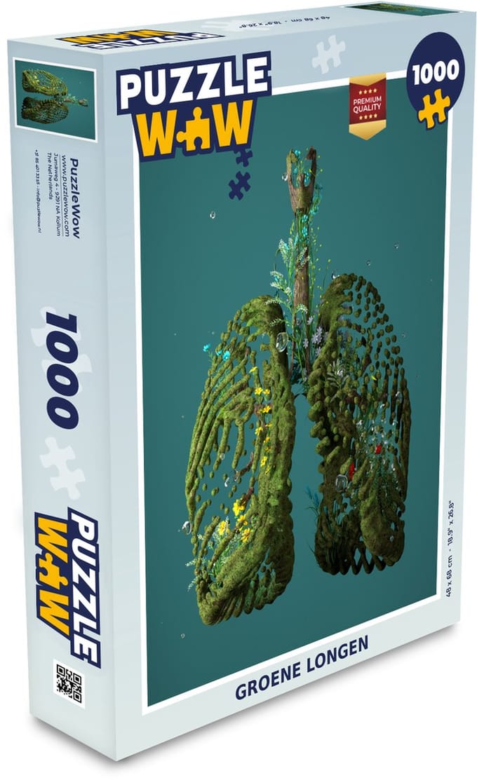 Puzzel Groene longen - Legpuzzel - Puzzel 1000 stukjes volwassenen