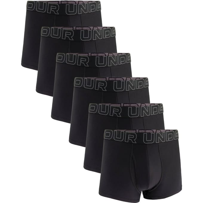 Under Armour Boxershorts UA PERFORMANCE TECH - SOLID Solid 3" 6PK Set van 6