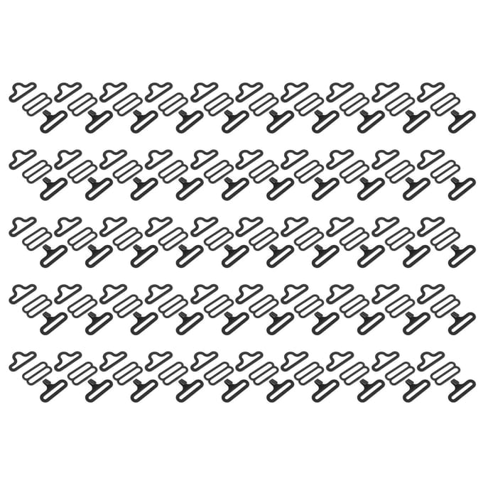 50 sets metalen verstelbare vlinderdas hardware das clip haak sluiting stropdas riem gray