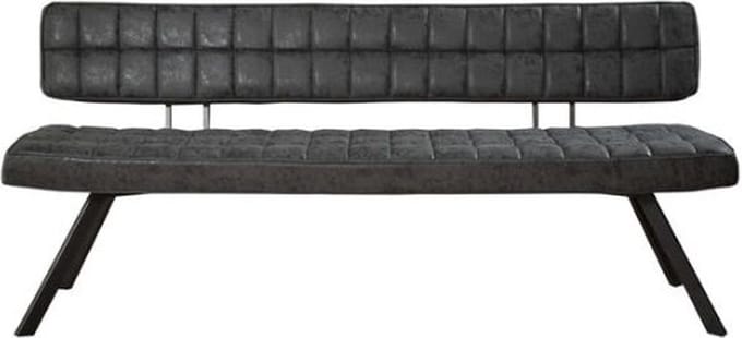 Eetkamerbank Steve 180 cm - zwart