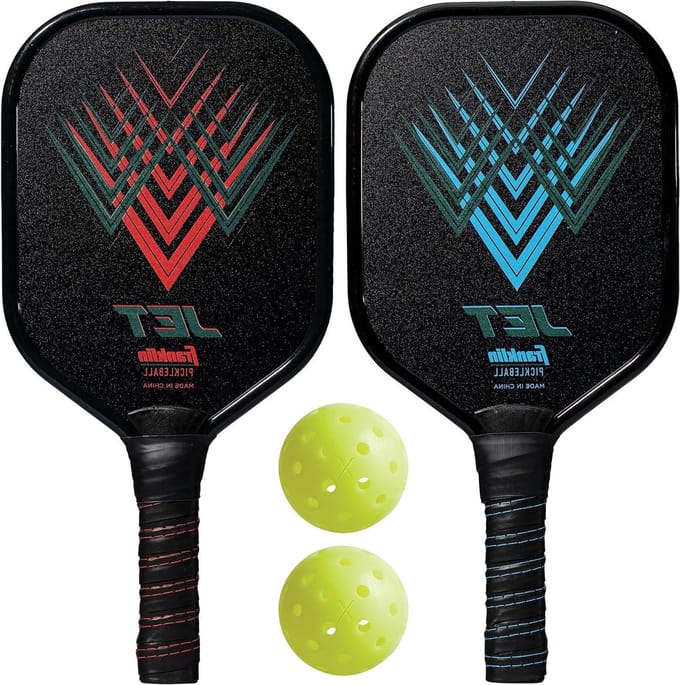 Pickleball Paddle Set - Pickleball Set - Beginner Pickleball - USAPA Approved - 2 Paddles 2 Balls - Silver