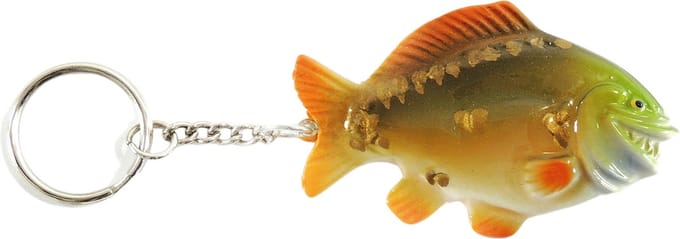 Gekleurde Vis Sleutelhanger Smiley Carp Karper Smile Fish Keyring Viscadeau Cadeau Vissen Visser