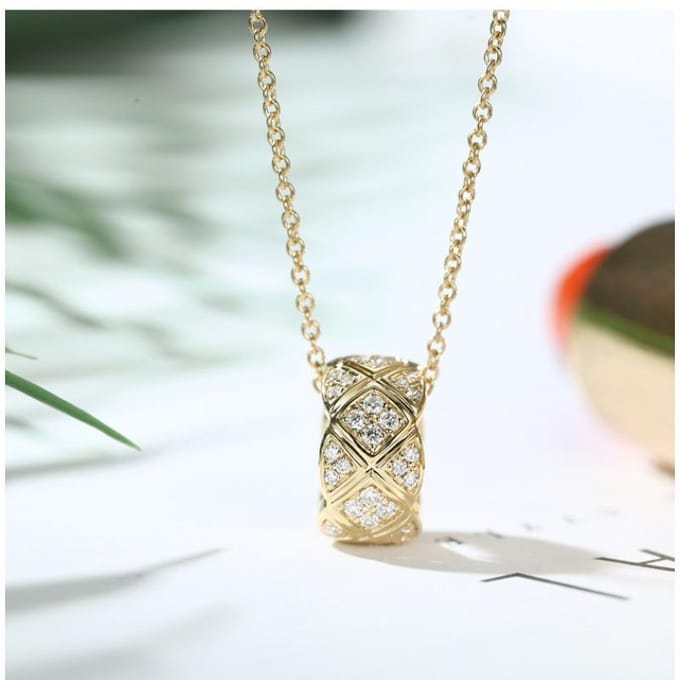 Bague Polyvalente Or Pendentif Diamant Mode Classique Perle de Transport Collier Diamant white