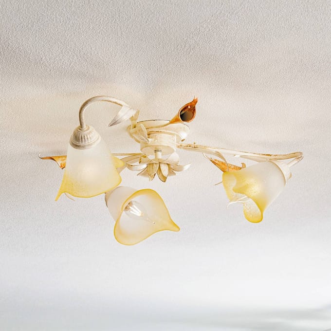 ONLI Plafondlamp Lucrezia 3-lamps, ivoor