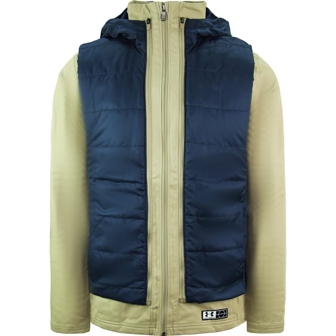Under Armour Accelerate Transport Hooded Jacket Bruin Navy Heren Jas 1318010 299