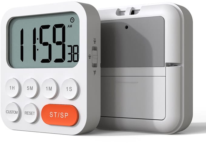Digitale keukentimer met wekker