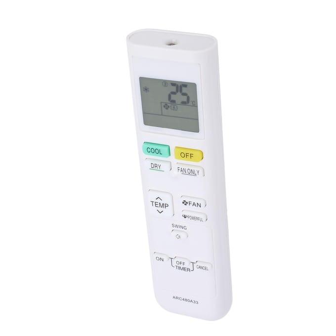 AC Afstandsbediening ABS Airconditioner Afstandsbediening Vervanging voor ARC480A31 ARC480A32 ARC480A33 white
