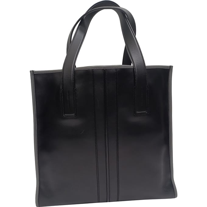 Tod's Slim Script Tote in Zwart Leer