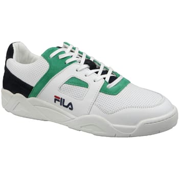 FILA Cedar CB Low Wit/Donkerblauw/Groen Heren Sneakers Wit Divers | Kleur Wit Divers| Maat 41